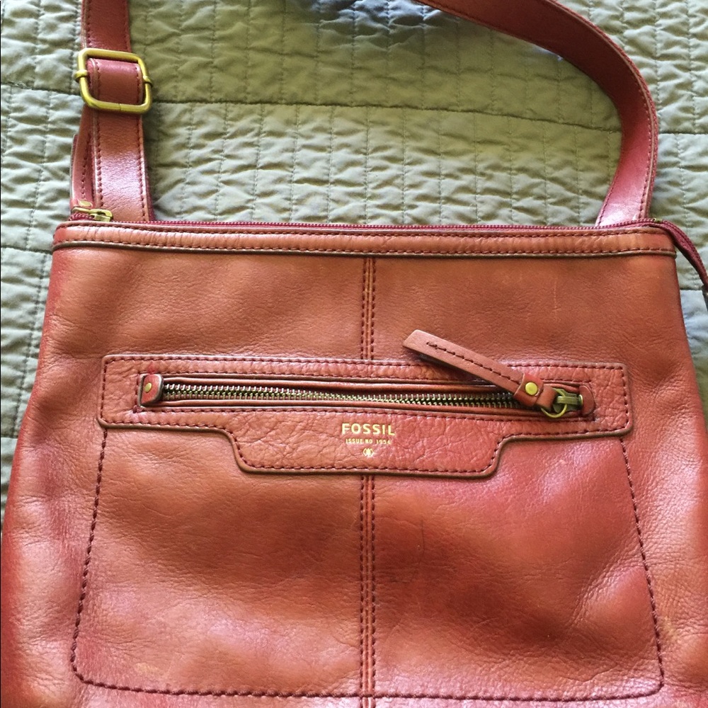 Fossil crossbody bag - leather